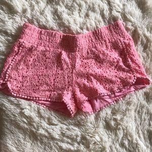 Pink Lacey Shorts